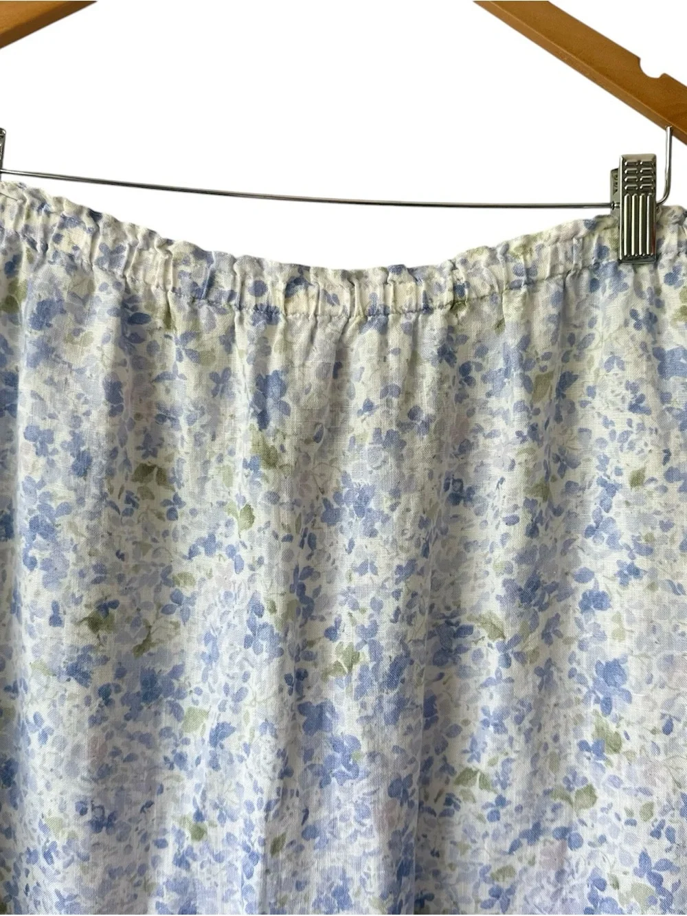Liz Clairborne LizSport Linen Vintage MIDI Floral Skirt